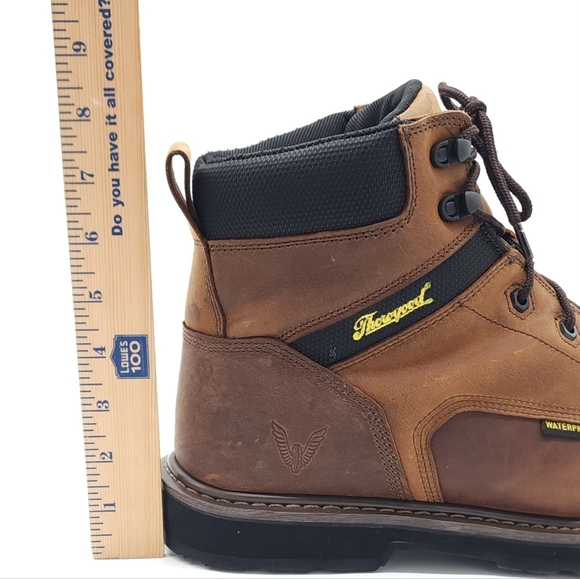 THOROGOOD Mens JOB-SITE SERIES 6″ CRAZY HORSE Comp Toe Boots 804-4143 Size 14 - Picture 9 of 13